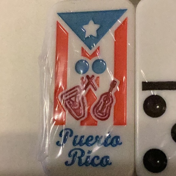 NEW Puerto Rico Dominos Set with flag print along with musical instruments - Picture 2 of 6